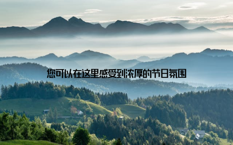 您可以在这里感受到浓厚的节日氛围