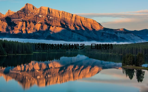 这里的烧烤品种繁多, 口味独特