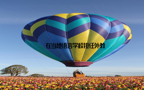– 在当地语言学校担任外教