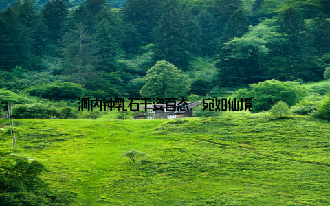 洞内钟乳石千姿百态, 宛如仙境